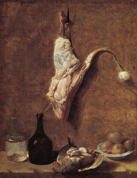 Jean Baptiste Oudry Still Life with Calf's Leg oil painting image
